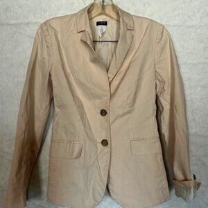 Tan / Cream Lined J Crew Blazer Size 0 - Casual Wear or Business Wear
